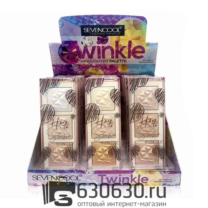 Хайлайтер SEVENCOOL "Twinkle" 1шт.