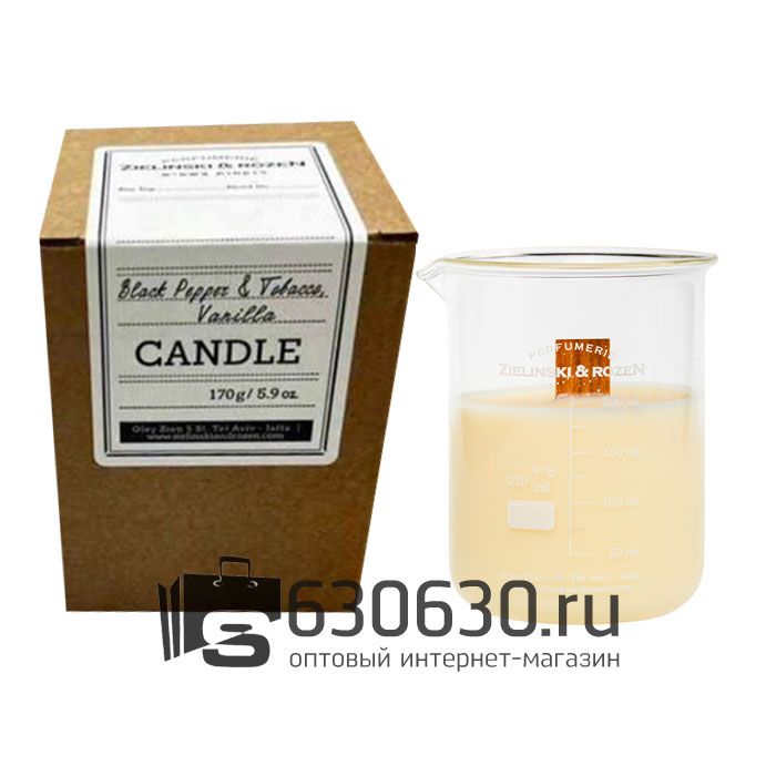 Свеча ZIELINSKI & ROZEN "Black Pepper & Tobacco, Vanilla" 170g