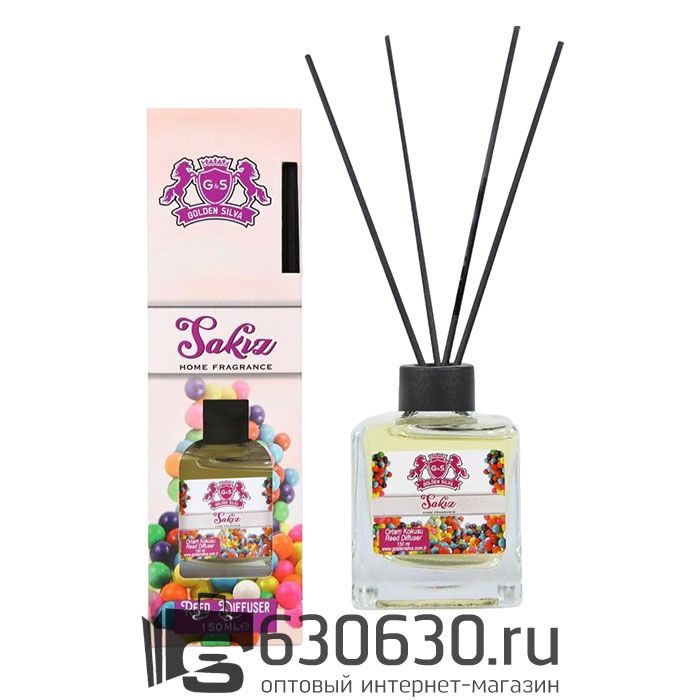 Аромадиффузор с палочками для дома Golden Silva "Sakiz" 150 ml