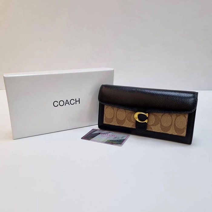 Кошелёк "Co*ach" Натуральная кожа ЛЮКС (19/10 см)