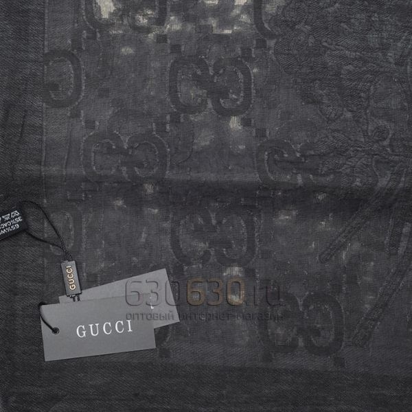 Летний палантин Gucci (черный)