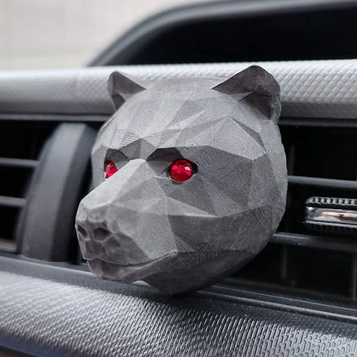 Меловой автопарфюм на дефлектор Medori "Crazy Wild Black Wood" 3D