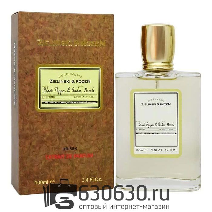 Tester Color Box ZIELINSKI & ROZEN "Black Pepper & Amber, Neroli" 100 ml